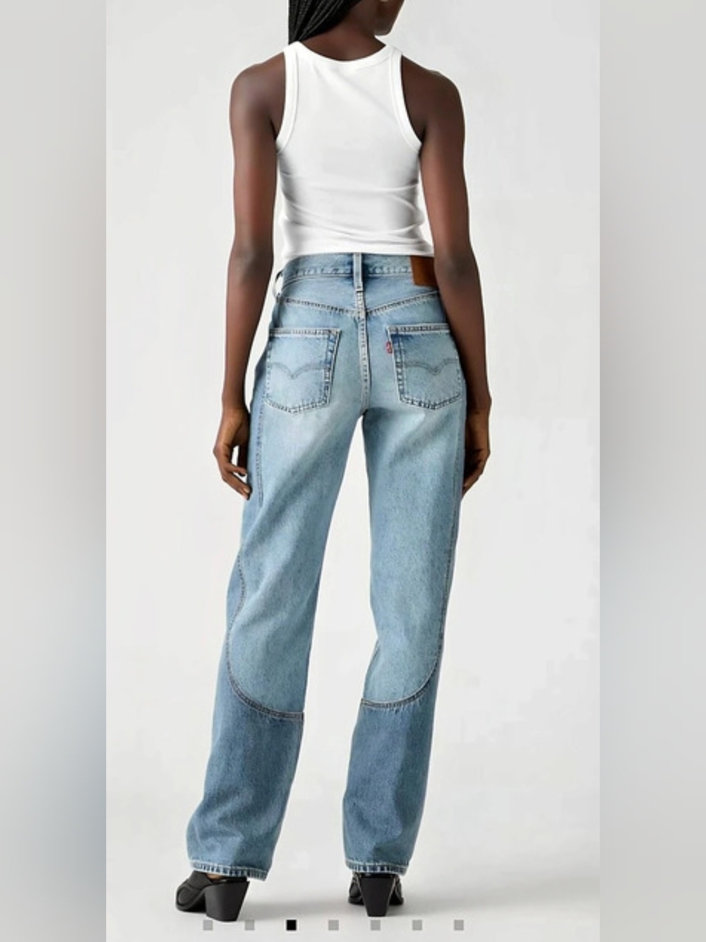 Levi's 501 '90s Western Chaps Denim Jeans - Picture 4 of 9